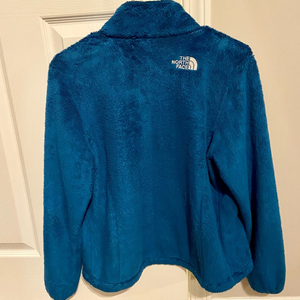 Blue North Face Fuzzy Jacket